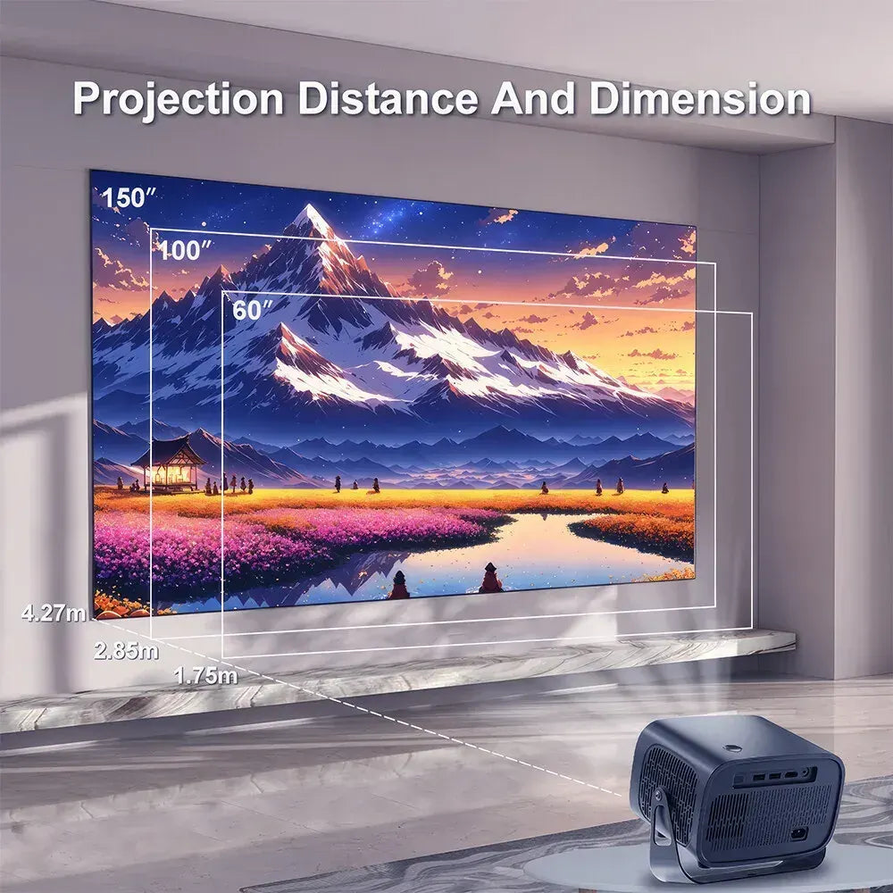 5G 4K Smart Projector Black with WiFi, Bluetooth, HDMI, USB for Home Theater - Image 7