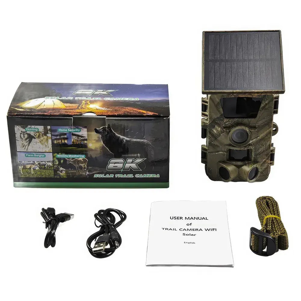 4K 60MP Black Solar Trail Camera with Night Vision and Wi-Fi Connectivity - Image 4
