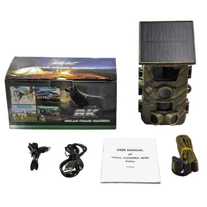 4K 60MP Black Solar Trail Camera with Night Vision and Wi-Fi Connectivity - Image 4