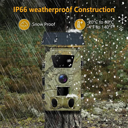 4K 60MP Black Solar Trail Camera with Night Vision and Wi-Fi Connectivity - Image 9