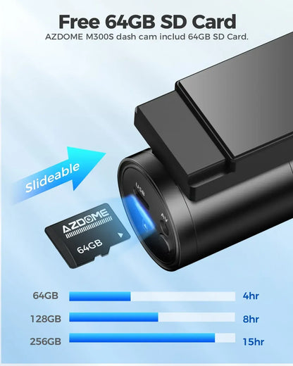 4K Black Dash Cam with 5.8GHz WiFi, GPS, Front & Rear Recording, 24-Hour Parking Mode, 64GB Card - Image 9