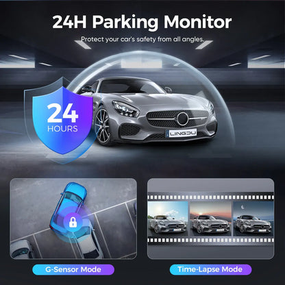2 Channel 4K Dashcam with 1080P, 5G WiFi, GPS, Parking Monitor, Voice Control, Free 64GB TF Card - Image 4