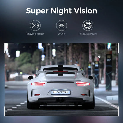2 Channel 4K Dashcam with 1080P, 5G WiFi, GPS, Parking Monitor, Voice Control, Free 64GB TF Card - Image 5
