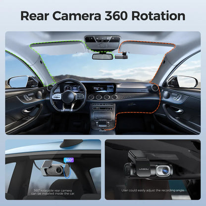 2 Channel 4K Dashcam with 1080P, 5G WiFi, GPS, Parking Monitor, Voice Control, Free 64GB TF Card - Image 9