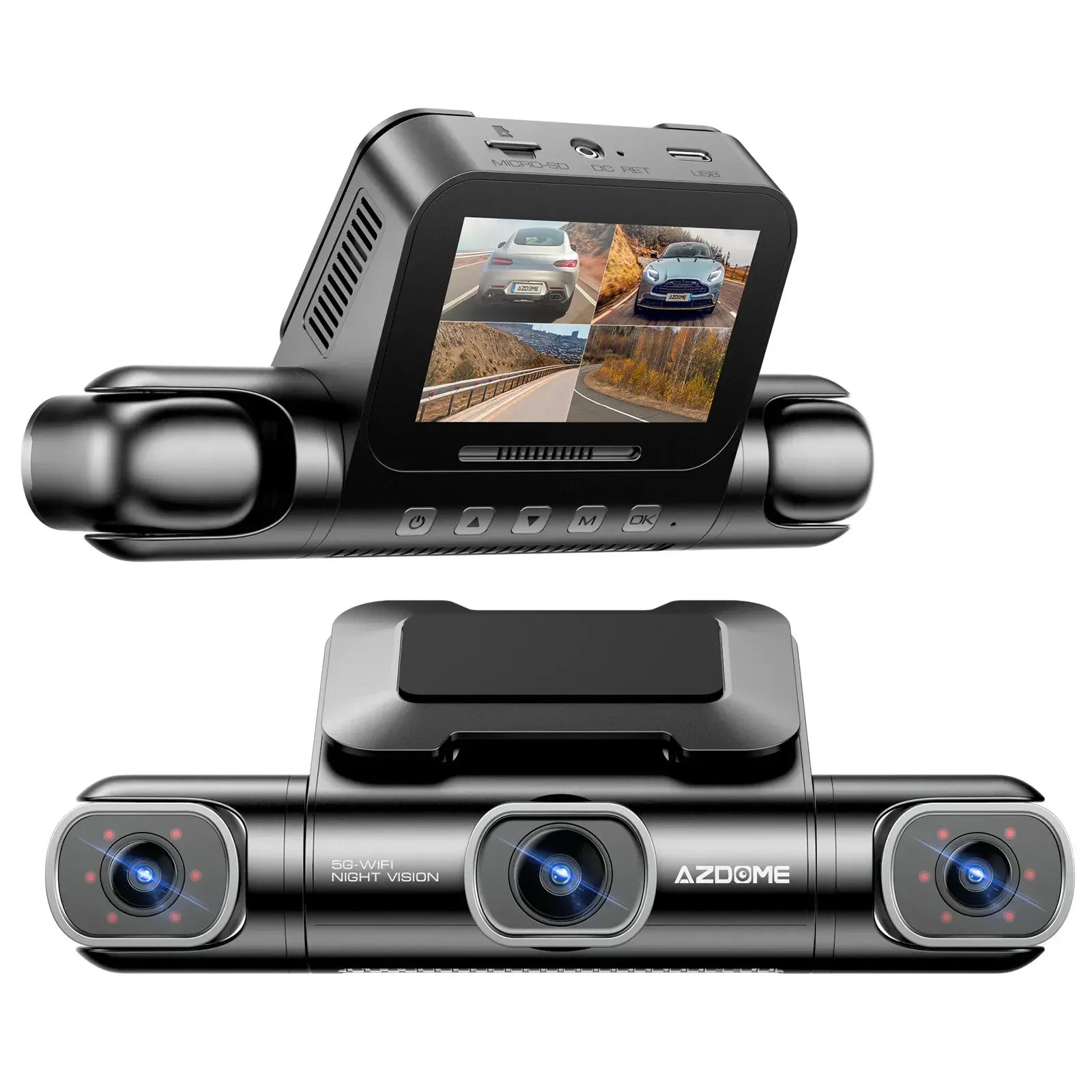 4 Channel 4K Dash Cam with 5G WiFi, GPS, 128GB eMMC, and Hardwire Kit - Image 6