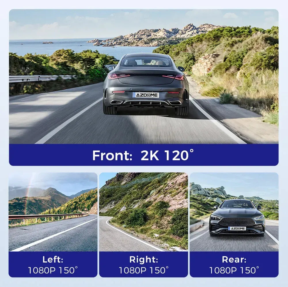 4 Channel 4K Dash Cam with 5G WiFi, GPS, 128GB eMMC, and Hardwire Kit - Image 9