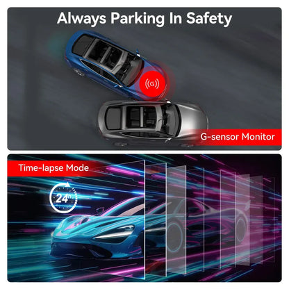 4K Front and Rear Dash Camera with WiFi GPS and Free 64GB SD Card - Image 5