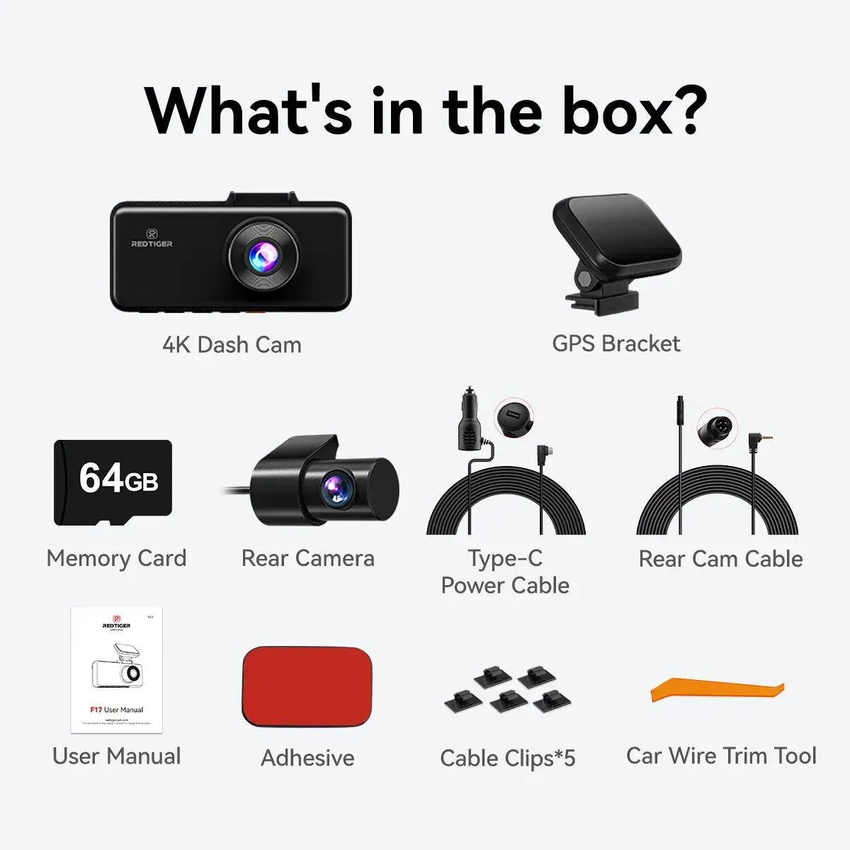 4K 3 Channel Dash Cam with 5G WiFi, Front, Rear, and Inside Recording, Free 64GB SD Card - Image 7