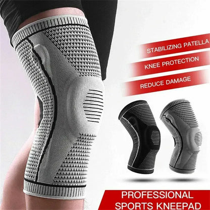 Knee Compression Sleeve in Grey for Sports and Arthritis Support - Image 5