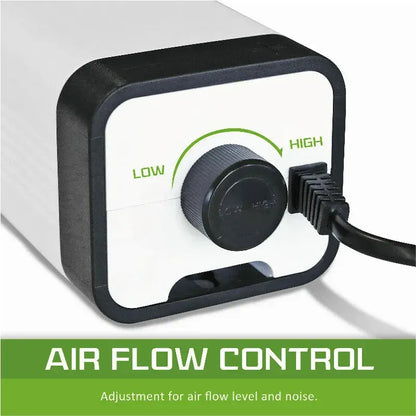 Black Aquarium Oxygen Pump with Dual Outlets for Fish Tank and Pond, 2x90L/h - Image 9