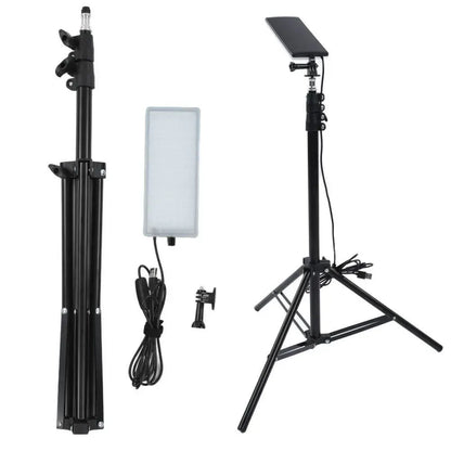 1.8m Telescopic Black Tripod LED Work Light for Camping and Outdoor Use