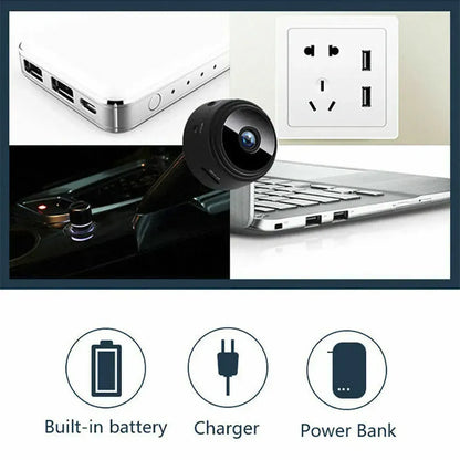 Mini WiFi Wireless IP Surveillance Camera 1080P HD Black - Image 9
