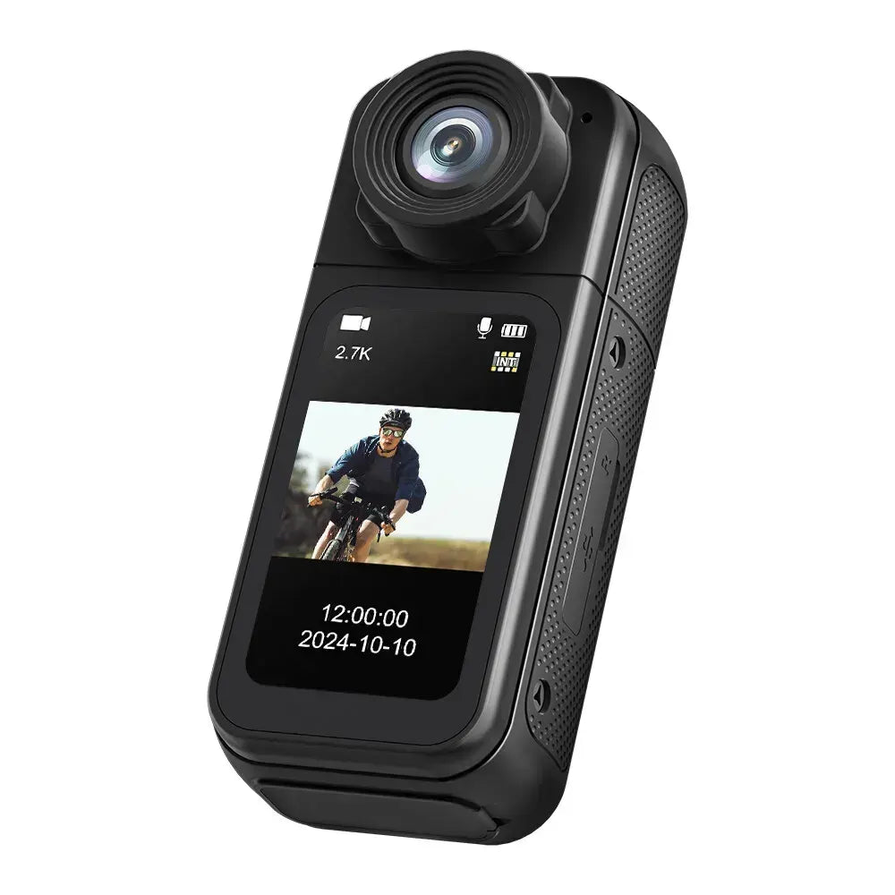 2.7K HD Mini Action Camera with 180° Rotating Lens, Portable Design, 64GB TF Card Included - Image 2