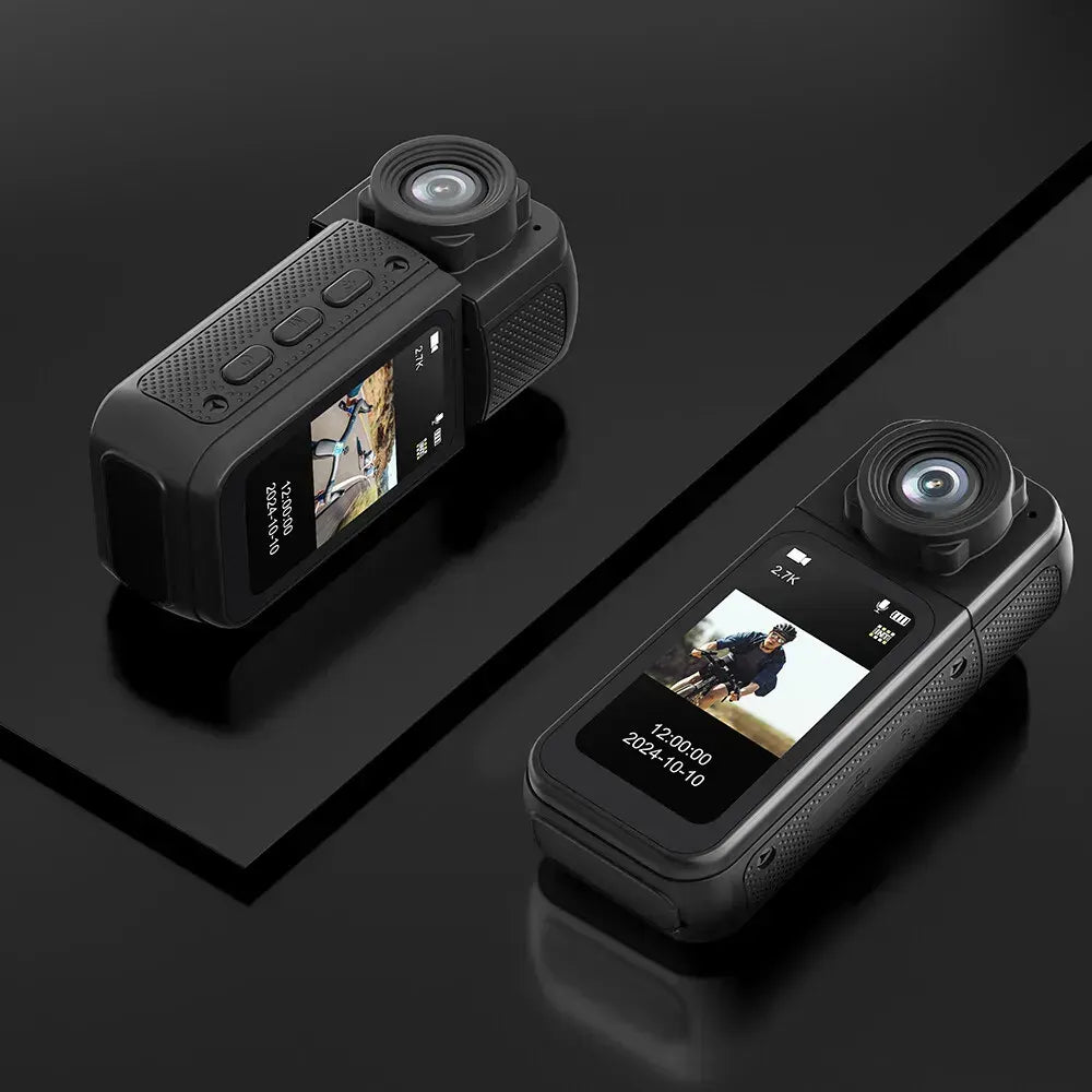 2.7K HD Mini Action Camera with 180° Rotating Lens, Portable Design, 64GB TF Card Included - Image 5