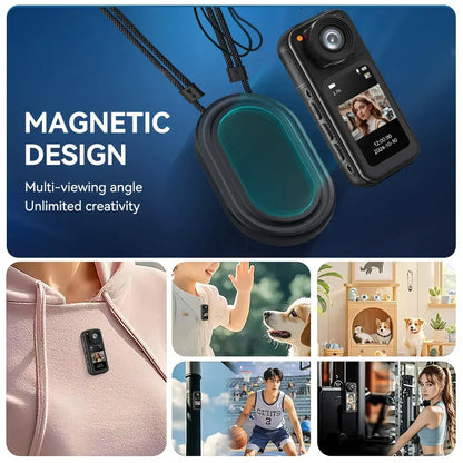 2.7K HD Mini Action Camera with 180° Rotating Lens, Portable Design, 64GB TF Card Included - Image 6