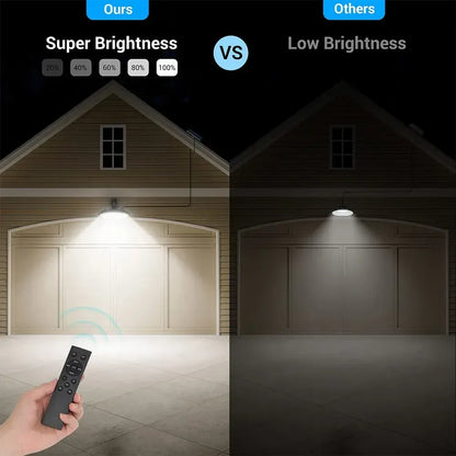 3000LM Black Solar Sensor LED Lights with Dual Head for Outdoor Use - Image 4