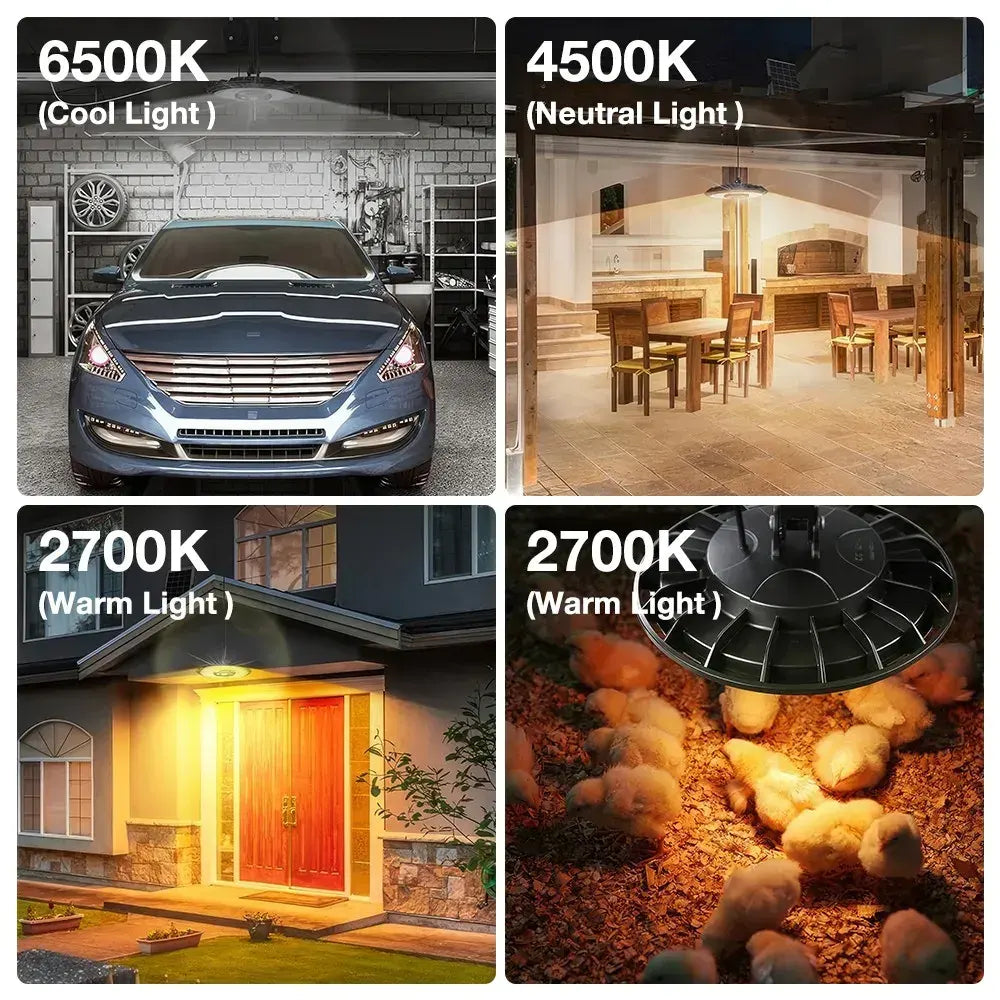 3000LM Black Solar Sensor LED Lights with Dual Head for Outdoor Use - Image 7