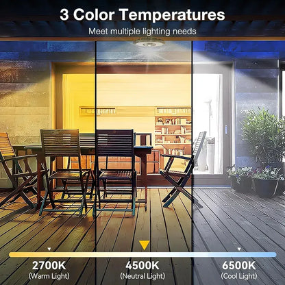 3000LM Black Solar Sensor LED Light with Dual Head for Outdoor Use - Image 8