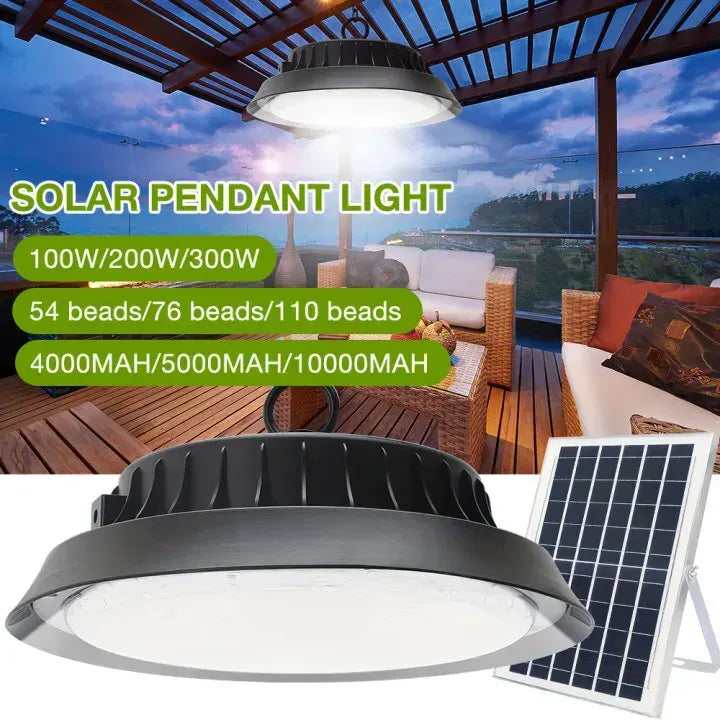Solar Power Outdoor UFO LED High Bay Light in Black - 200W - Image 6