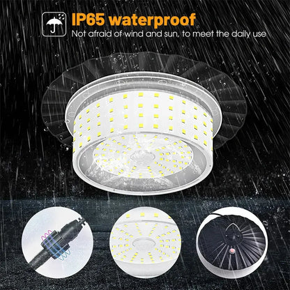 3000LM Black Solar Shed Light with 244 LEDs, Remote Control, 5 Modes, IP65 Waterproof - Image 9