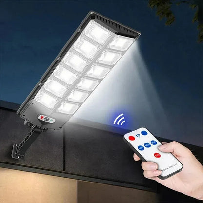 2-Pack 80000LM Black Solar Street Light with 504 LEDs and Remote Control - Image 8
