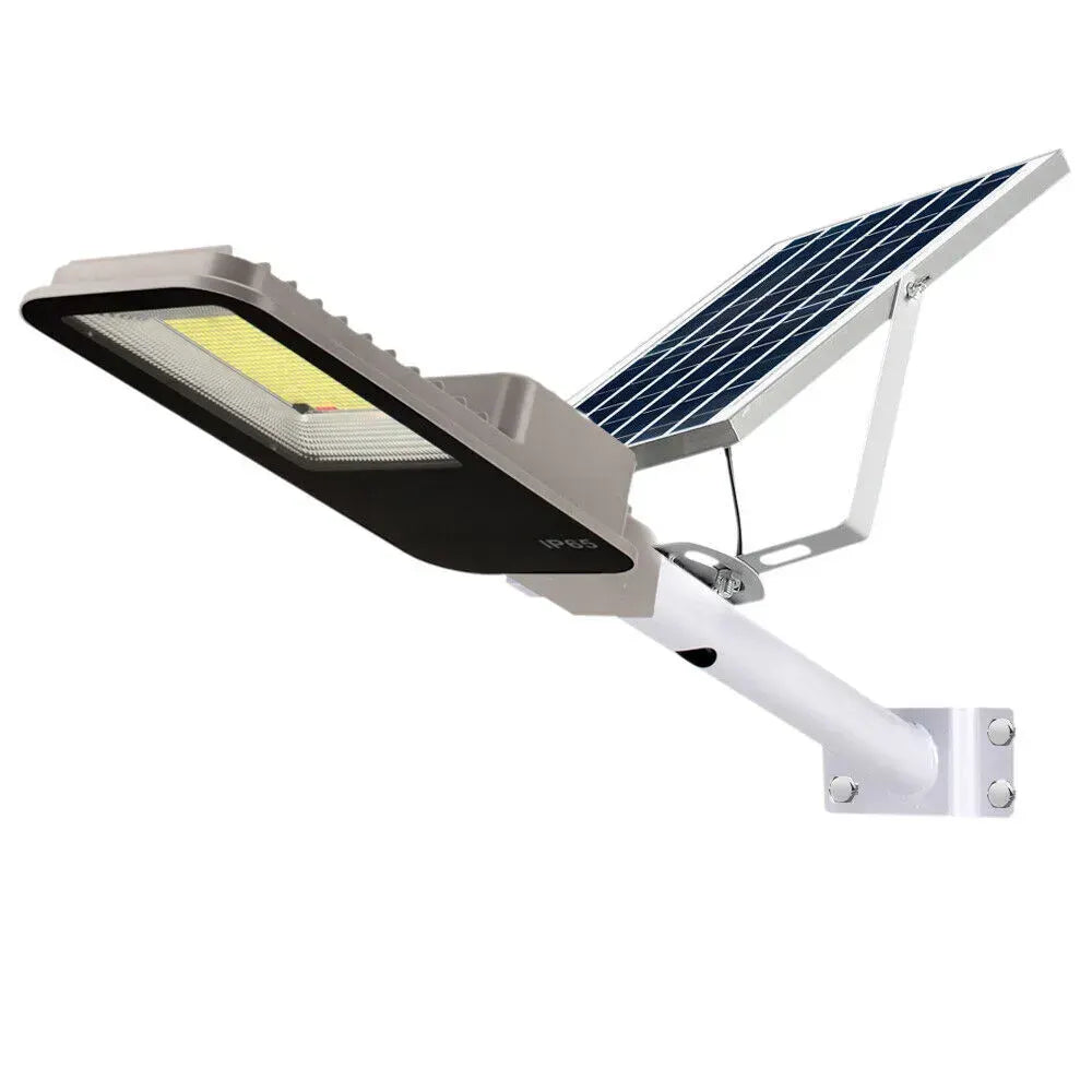 Solar LED Street Light Black Waterproof Outdoor Flood Lamp with Remote Control