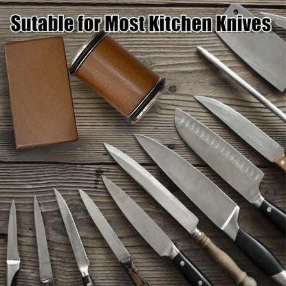 Premium Rolling Knife Sharpener in Black, Manual, Stainless Steel, 14x12x6cm - Image 7