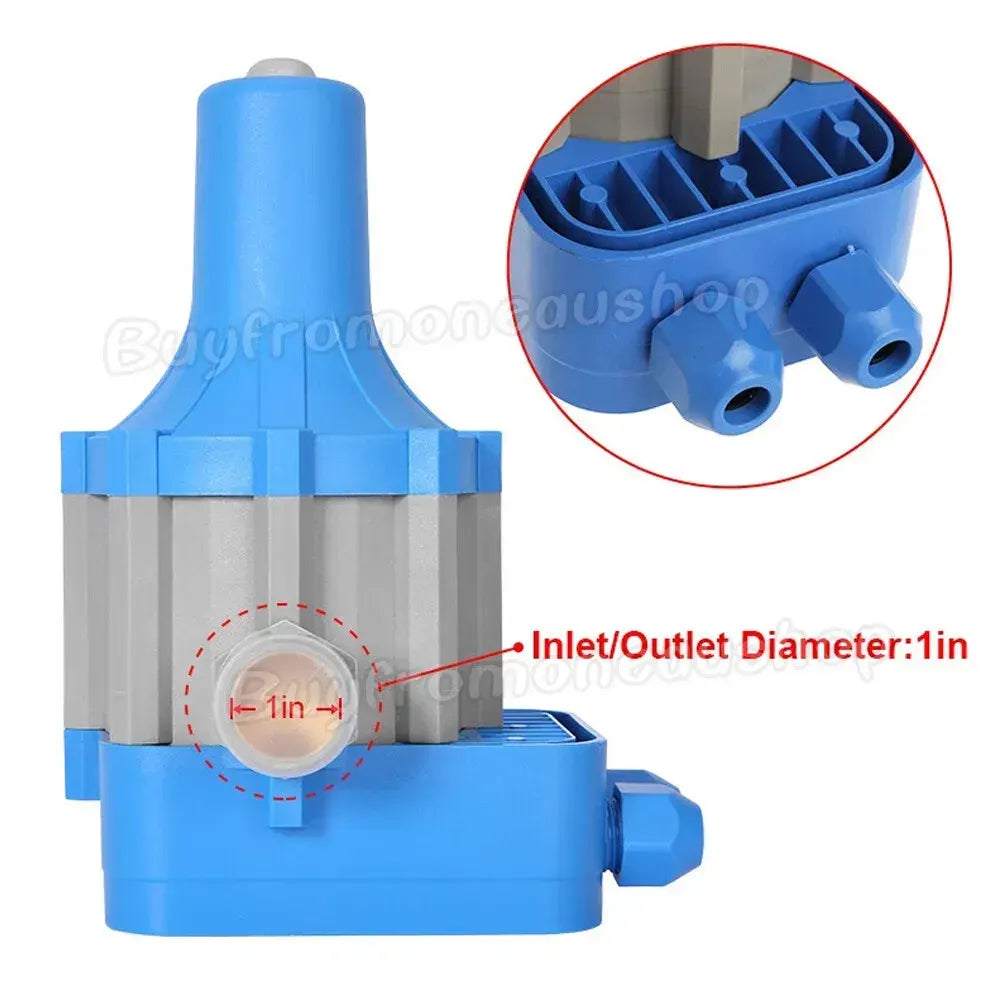 Automatic Water Pump Controller Pressure Switch Electronic Unit in Blue for Irrigation - Image 2