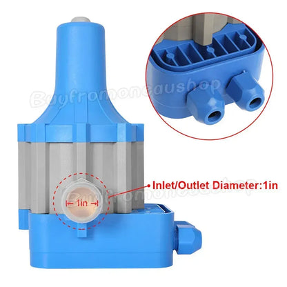 Automatic Water Pump Controller Pressure Switch Electronic Unit in Blue for Irrigation - Image 2