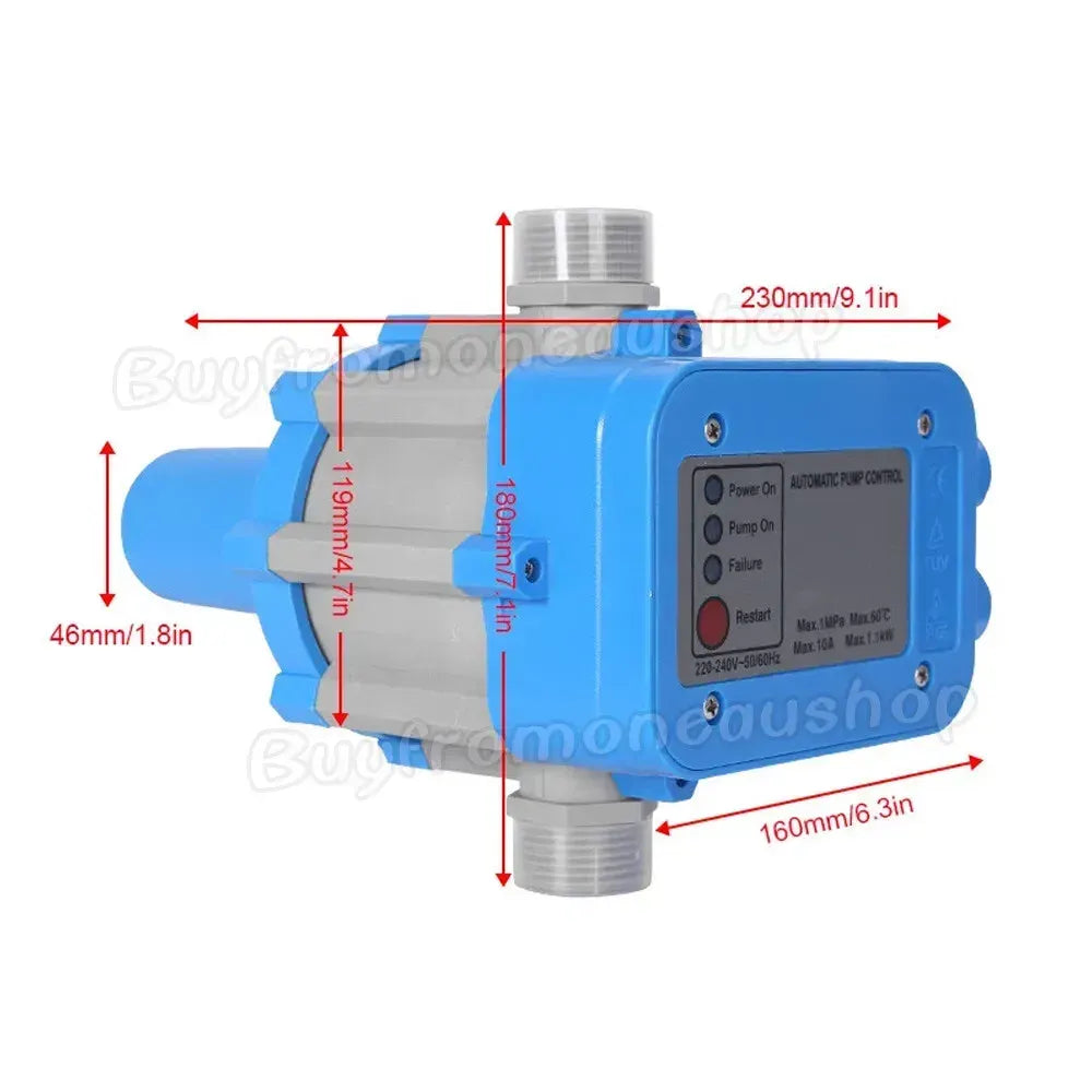 Automatic Water Pump Controller Pressure Switch Electronic Unit in Blue for Irrigation - Image 4