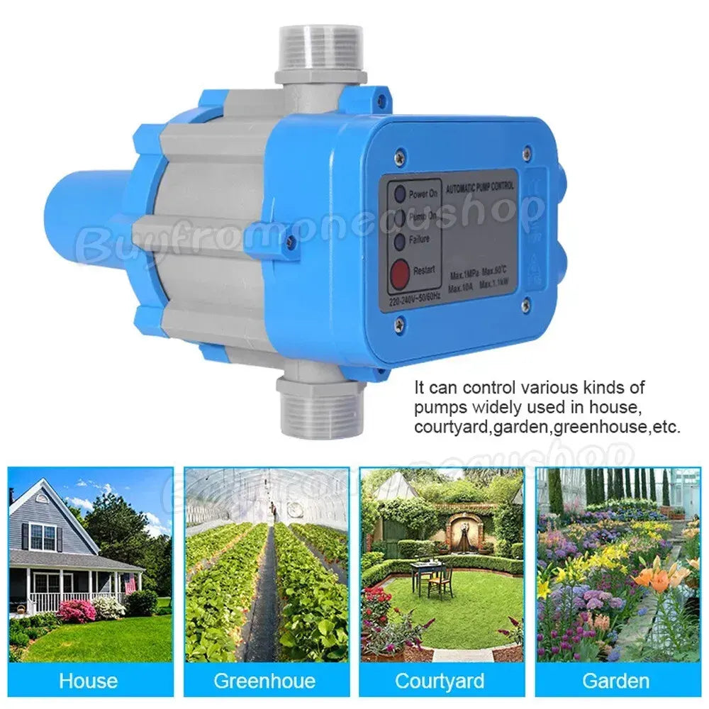Automatic Water Pump Controller Pressure Switch Electronic Unit in Blue for Irrigation - Image 5