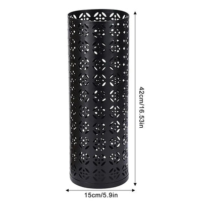 Multifunctional Black Metal Flower Storage Bucket Umbrella Holder Rack 1060x410mm - Image 7