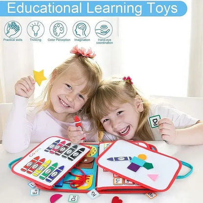 Multicolour Montessori Sensory Busy Board for Kids - Multi-Colour Learning Toy - Image 5