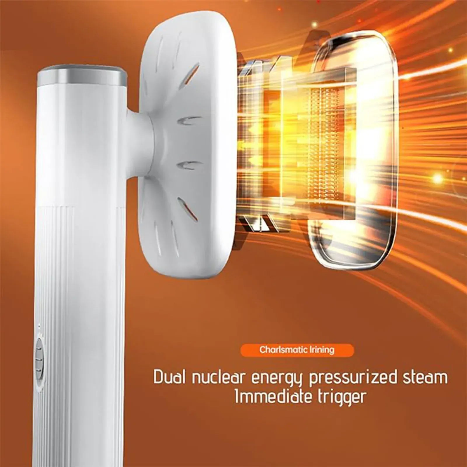 Portable Handheld Mini Steam Iron in White for Home & Travel, 72x100mm - Image 2