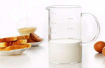 Large 1000ml Clear Borosilicate Glass Measuring Cup with Direct Fire Heat Resistance - Image 7