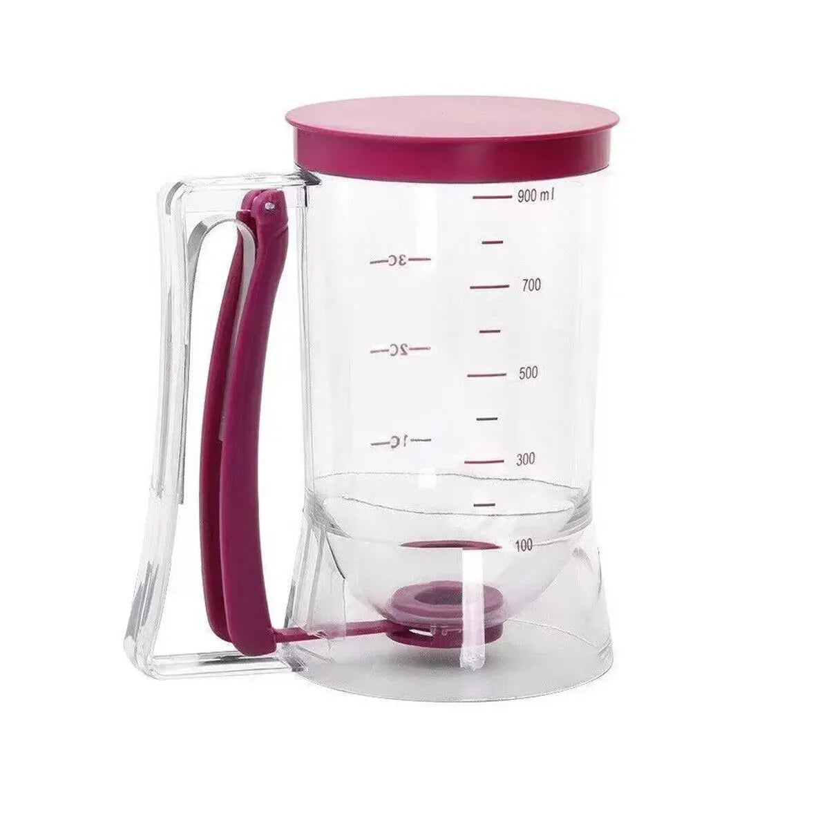 900mL Black Batter Dispenser for Waffles, Pancakes, and Cupcakes - Image 9