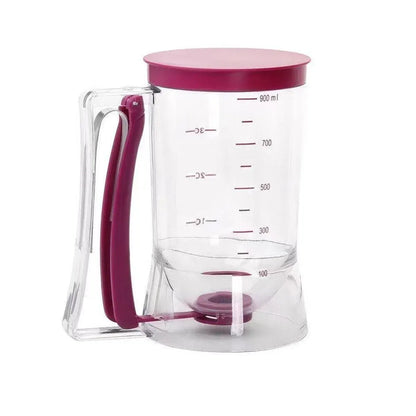 900mL Black Batter Dispenser for Waffles, Pancakes, and Cupcakes - Image 9