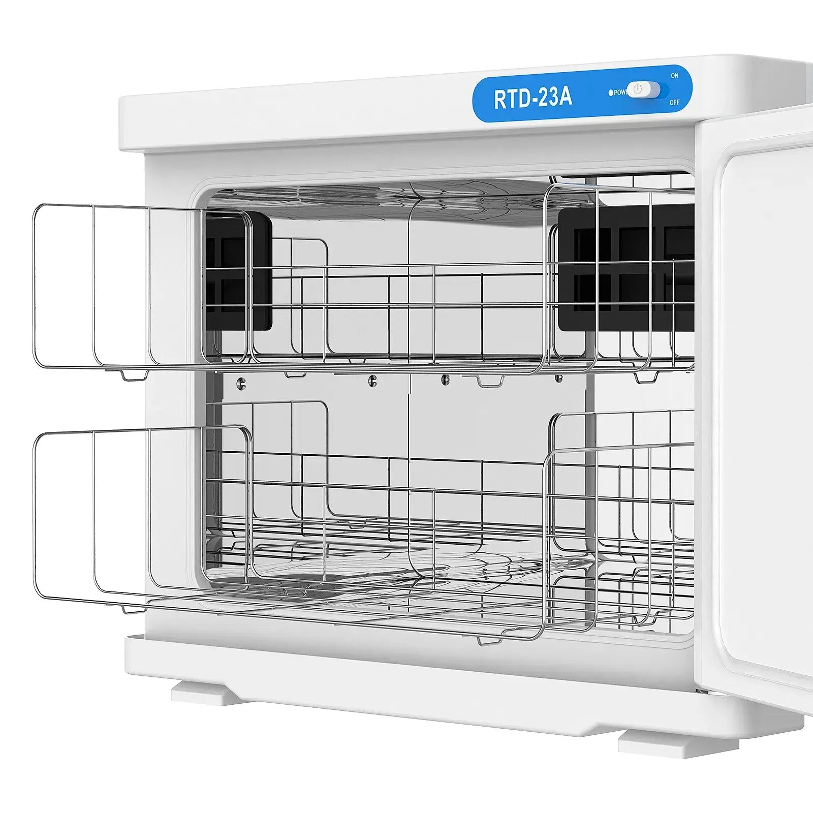 White 23L Black UV Towel Sterilizer Warmer Cabinet for Beauty Spa Salon - Image 2