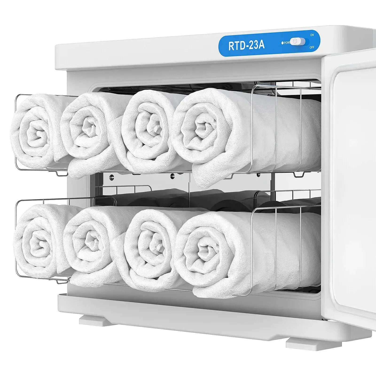 White 23L Black UV Towel Sterilizer Warmer Cabinet for Beauty Spa Salon - Image 7
