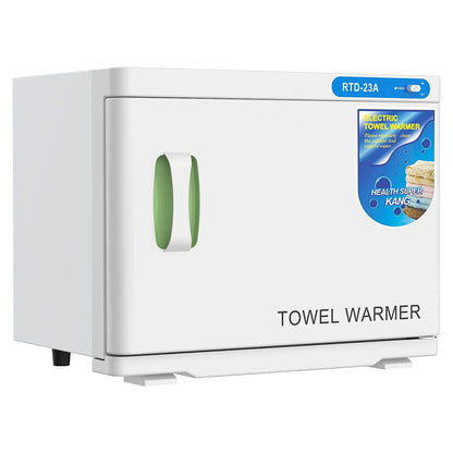 White 23L Black UV Towel Sterilizer Warmer Cabinet for Beauty Spa Salon - Image 8