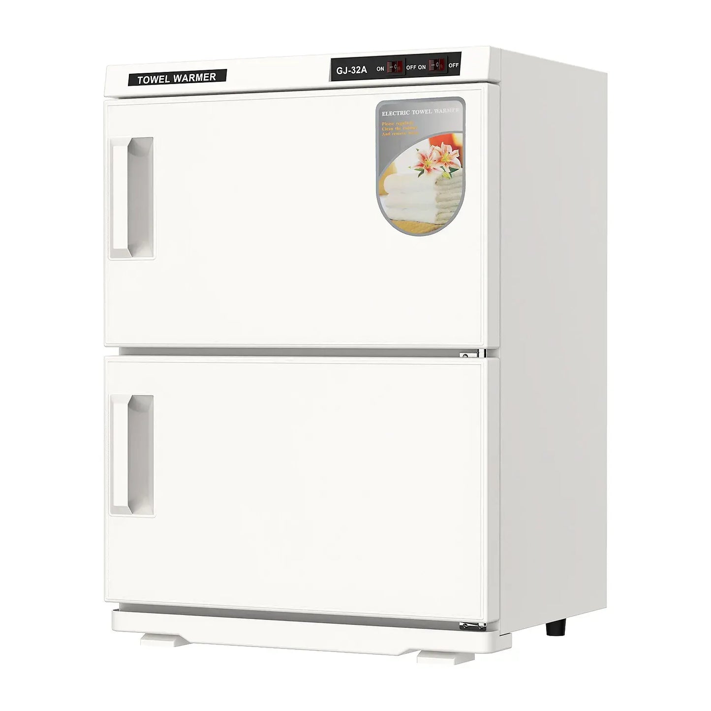 White 16L Black Hot Towel Warmer UV Sterilizer Cabinet for Salon and Home Use - Image 7