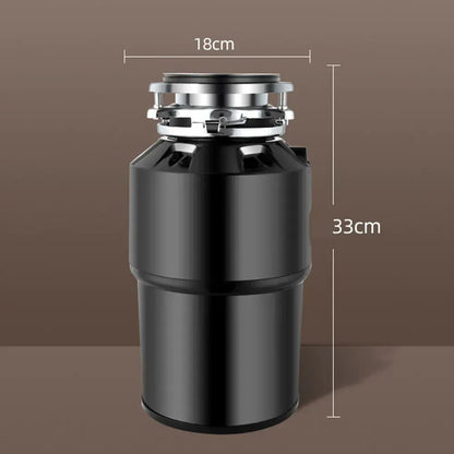 550W Food Waste Disposer with AU Plug, 4000RPM, Black, Stainless Steel for Kitchen - Image 3