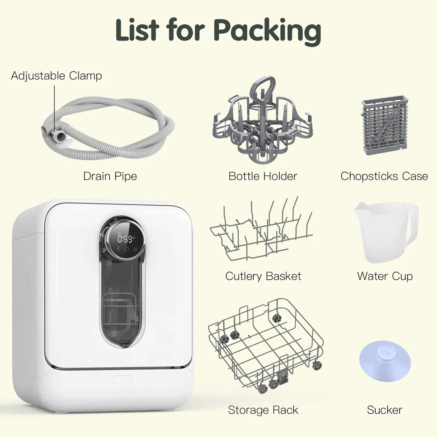 3-in-1 Baby Bottle Washer, Sterilizer & Dryer Combo in White - Image 4