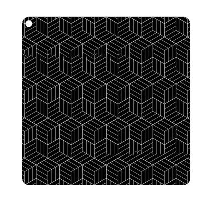 Anti-Slip Silicone Induction Cooktop Mat, 25x25cm, Heat Resistant, Black