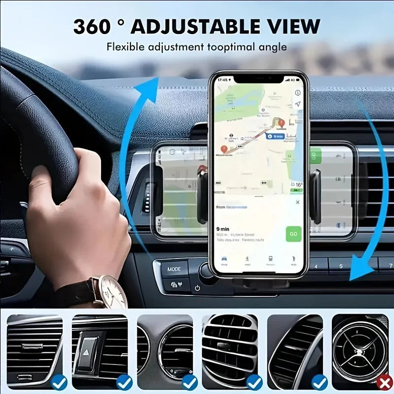 Car Phone Holder Air Vent Clip GPS Stand - Image 4