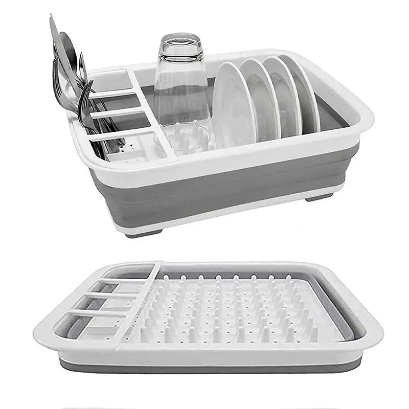 Foldable Kitchen Dish Rack Storage Tray - Image 3