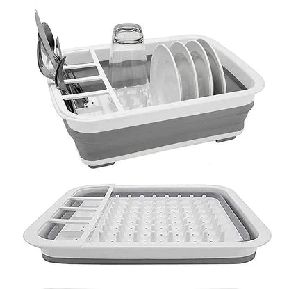 Foldable Kitchen Dish Rack Storage Tray - Image 3