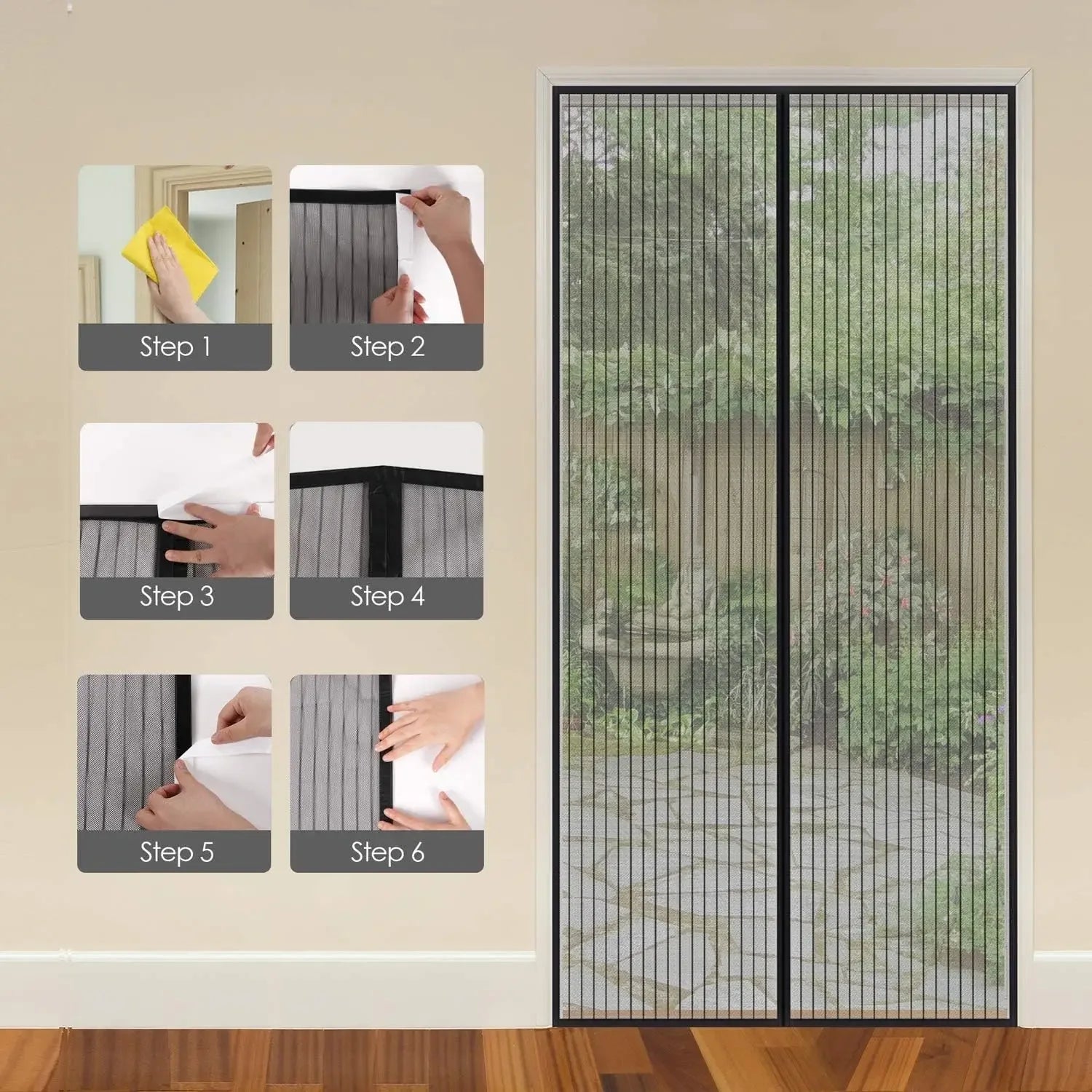Magnetic Mosquito Net Door Screen 110x210cm - Image 4