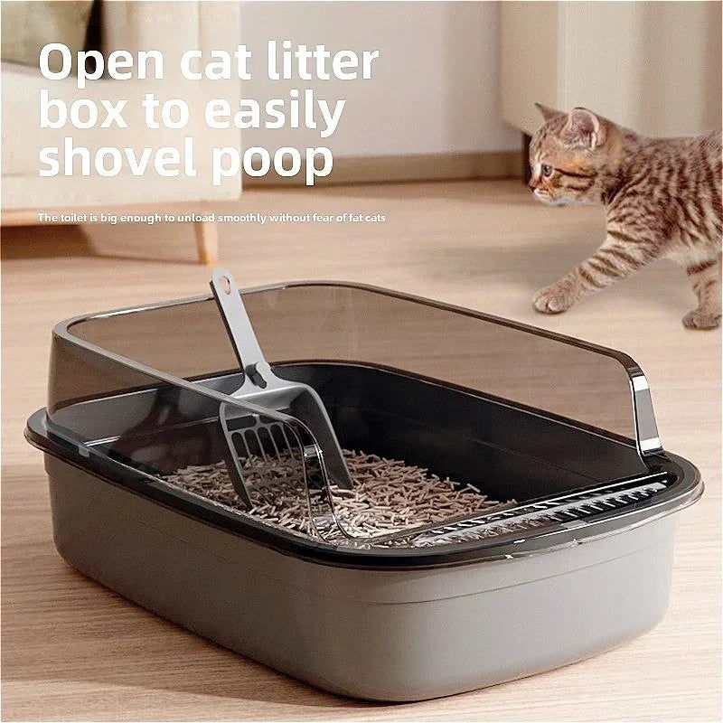 High Side Cat Litter Box with Scoop - Image 3