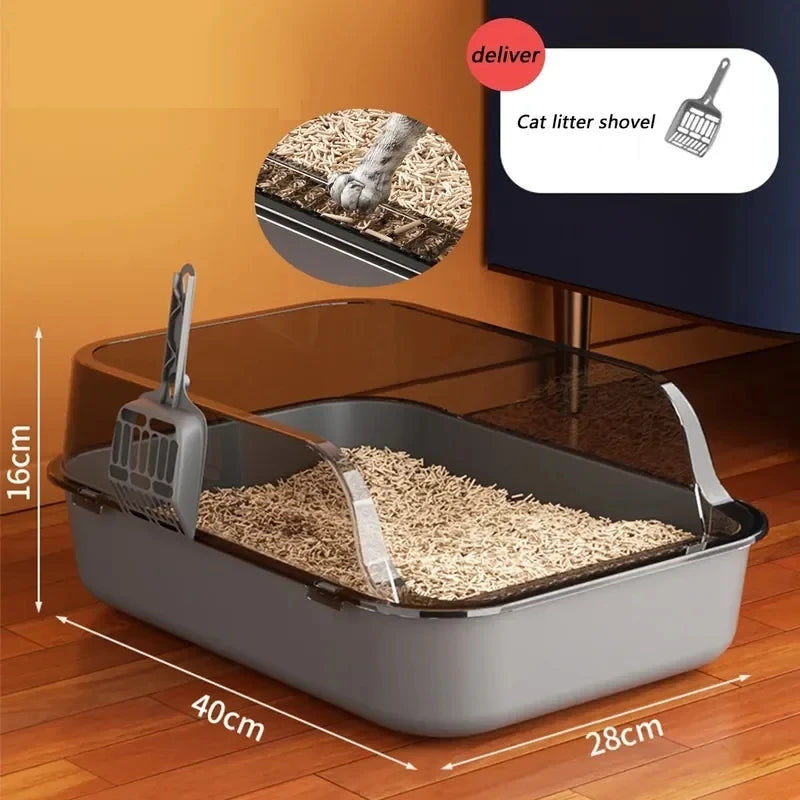 High Side Cat Litter Box with Scoop - Image 5